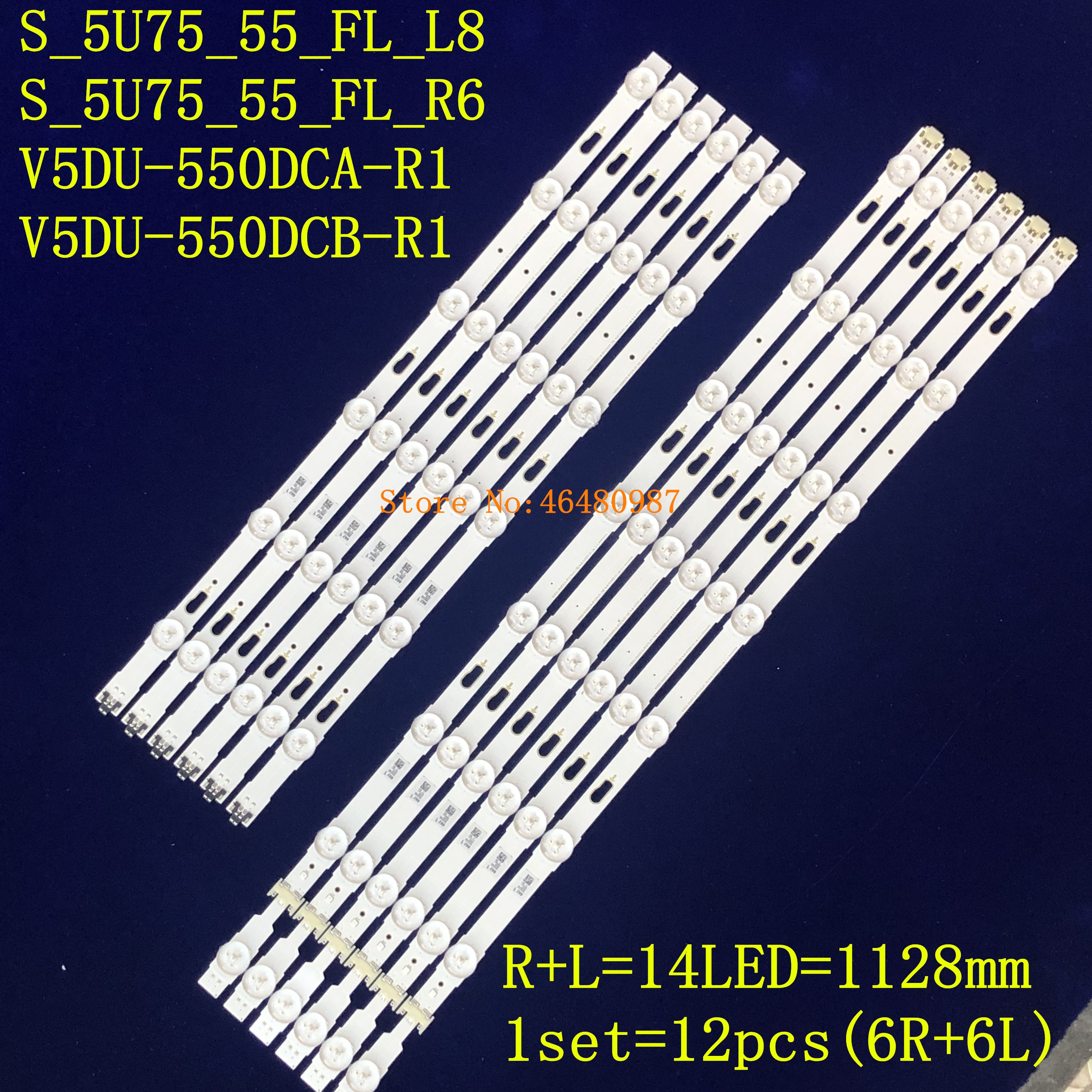 12 PCS LED Ʈ Ʈ Ｚ UE55JU7500 UE55JU67..